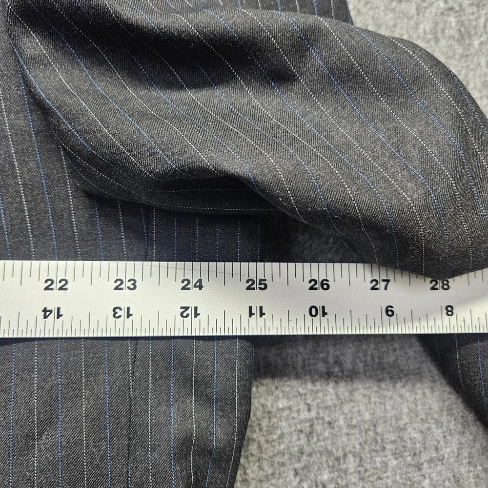 Peter Millar Blazer Wool Cashmere Blend Sportcoat Gray Striped 48T